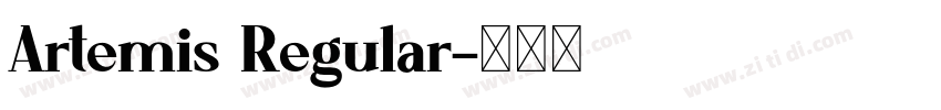 Artemis Regular字体转换
